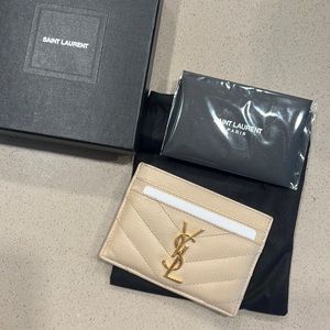 YSL Dark Beige Cardholder